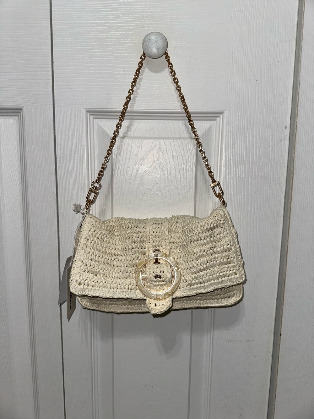 NWT Sam Edelman Bailee Clutch with Gold Shoulder Chain